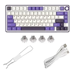 Klawiatura ROYAL KLUDGE R75 Blackberry Mousse K Silver Switch