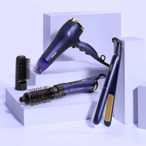 Suszarko lokówka BaByliss Midnight Luxe 800 AS84PE 800W Zimny nawiew Średnica szczotki 38mm 2 poziomy temperatury