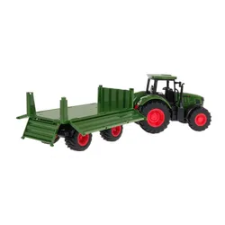 Zestaw traktor z przyczepą COIL duży pojazd skala 1:24 zielony