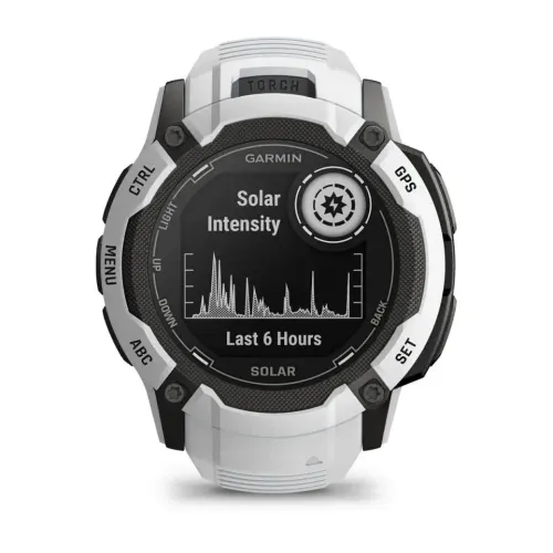 Smartwatch Garmin Instinct 2X Solar 50mm GPS Biały