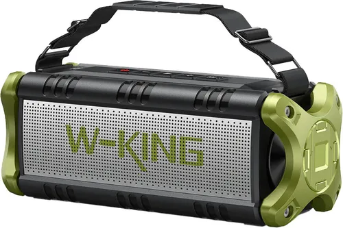 Głośnik mobilny W-KING D8 Czarno-zielony