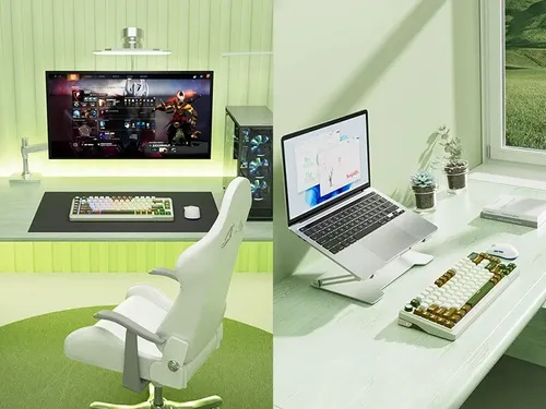 Klawiatura ROYAL KLUDGE L75 Palm Green Beige Switch