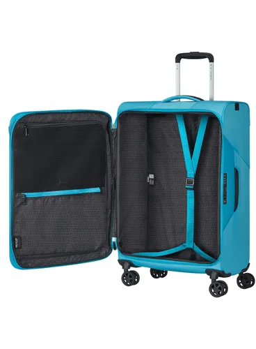 Средний расширяемый чемодан Samsonite Litebeam-ocean blue