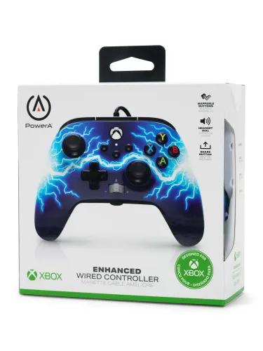 Геймпад PowerA Enhanced Arc Lightning к Xbox Series X/S, Xbox One, PC Проводной