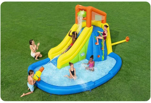 Dmuchany plac zabaw Bestway XXL dla dzieci zjeżdżalnia 435x286x267 cm