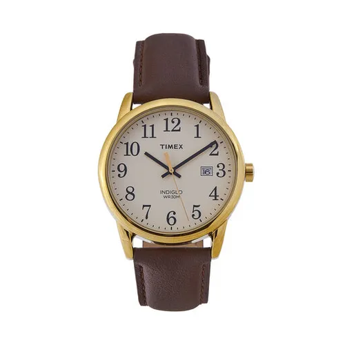 Timex Kolay Okuyucu Saati TW2P75800 kahverengi / Bej