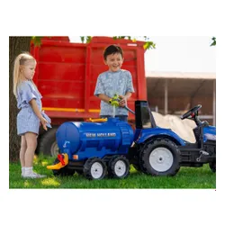 Falk Przyczepa Cysterna Beczkowóz Z Kranem New Holland Niebieska 3-7 Lat