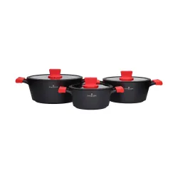Zestaw garnków Zwieger Obsidian ZW-GO-0930 Indukcja aluminium 6 elementów