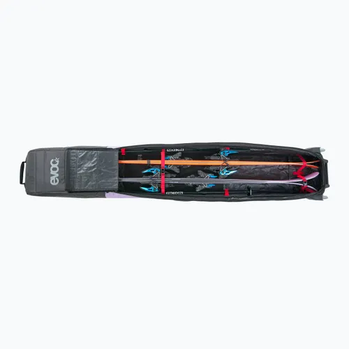 Pokrowiec na narty Evoc Ski Roller carbon grey/purple rose/black 195 cm