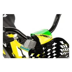 Rower dziecięcy KARBON Jazz 16 cali dla chłopca Limonkowy