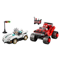 LEGO 77118 Sonic the Hedgehog Silver w samochodzie kontra Knuckles w monster trucku