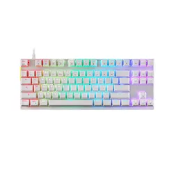 Klawiatura mechaniczna Motospeed K82 RGB - Outemu Red - biały