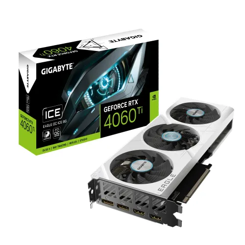 Karta graficzna Gigabyte GeForce RTX 4060 Ti EAGLE OC ICE 8GB GDDR6 128bit DLSS 3