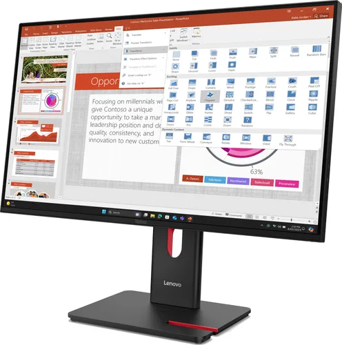 Monitor LENOVO ThinkVision T27-40 27" 1920x1080px IPS 120Hz 4 ms + Kamerka ThinkVision MC60