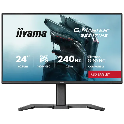 Monitor iiyama G-Master Red Eagle GB2471HS-B1 23,8" Full HD Fast IPS 240Hz 0,3 MPRT Gamingowy