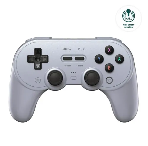 Pad 8BitDo Pro 2 Hall Effect do PC, Nintendo Switch, Android Bezprzewodowy Szary