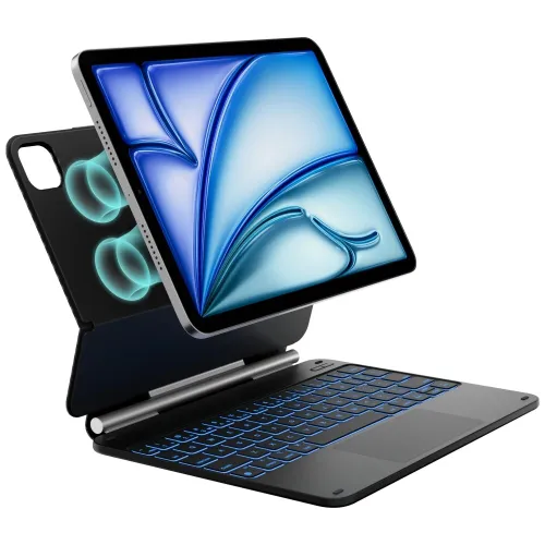 Etui na iPad Air 11 cali TYPECASE Edge Włókno węglowe Klawiatura