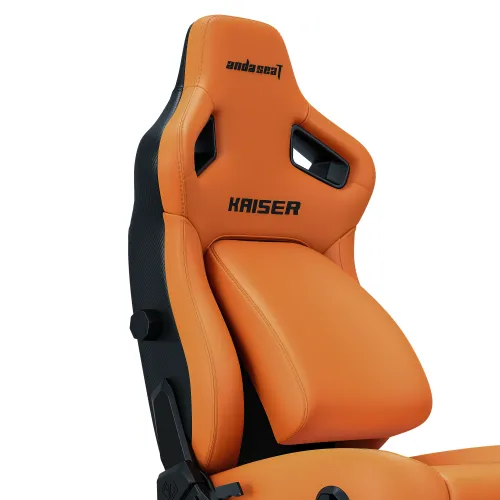 Fotel Anda Seat Kaiser 4 XL Gamingowy do 200kg Skóra Eco Pomarańczowy
