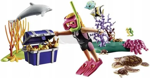 PLAYMOBIL Family Fun 70678 Płetwonurek