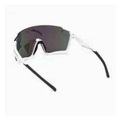 Okulary przeciwsłoneczne Red Bull SPECT Stun shiny white/smoke with purple-green mirror