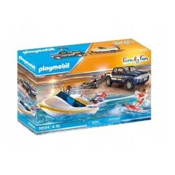 PLAYMOBIL Family Fun 70534 Pickup z łodzią motorową