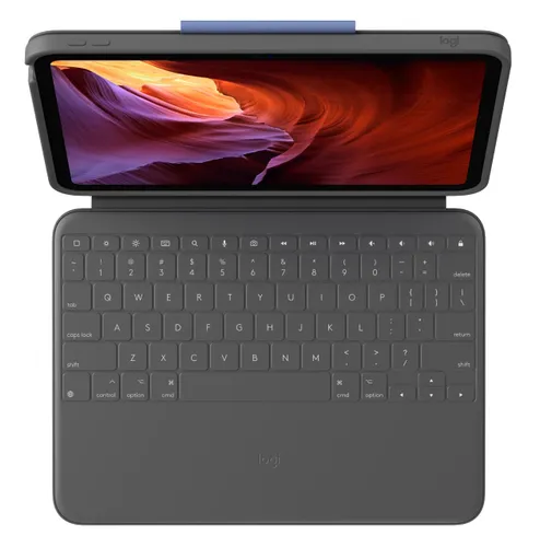 Etui na iPad LOGITECH Rugged Folio Szary Klawiatura