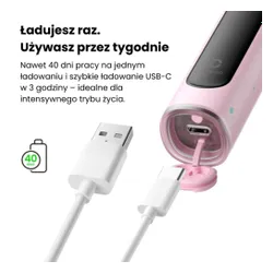 Szczoteczka soniczna OCLEAN X Kids S Różowy + etui