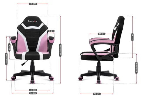 Fotel HUZARO Ranger 1.0 Mesh Różowy