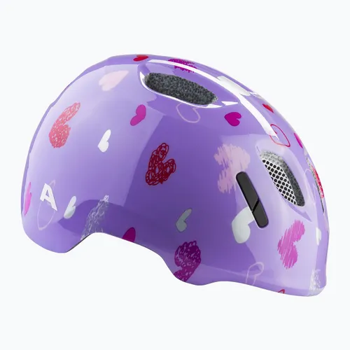 Kask rowerowy dziecięcy Alpina Ximo 2 Jr purple hearts gloss