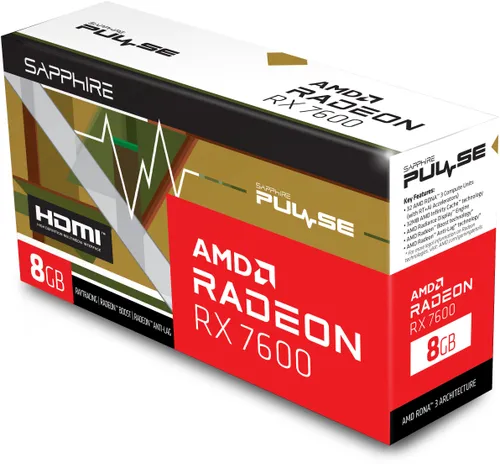 Karta graficzna SAPPHIRE Radeon RX 7600 Pulse 8GB