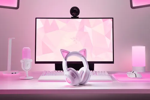 Słuchawki RAZER Kraken Kitty V2 BT Bezprzewodowe, Nauszne, Dźwięk przestrzenny Biały
