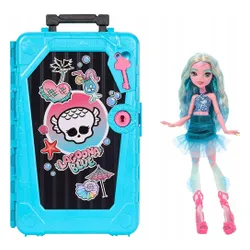 LALKA MONSTER HIGH STRASZYSEKRETY S7 Lagoona Blue wakacje zestaw z walizką