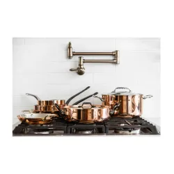 DE BUYER Prima Matera 5,4 l - garnek miedziany z pokrywką