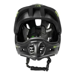 Kask rowerowy VAYOX Enduro VA0421BM Czarny Full Face z odpinaną szczęką (rozmiar M)