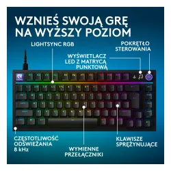 Klawiatura mechaniczna Logitech G316 X 75 Czarny