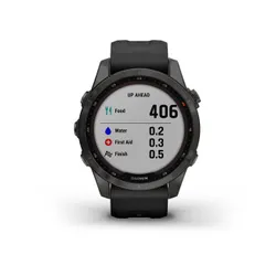 Smartwatch Garmin Fenix 7S Sapphire Solar Tytanowo-szary DLC z czarnym paskiem (010-02539-25)