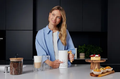 Spieniacz ZEEGMA Milkee Wood Biały