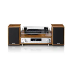 Gramofon Lenco MC-160WD Manualny Napęd paskowy Przedwzmacniacz Bluetooth Drewno