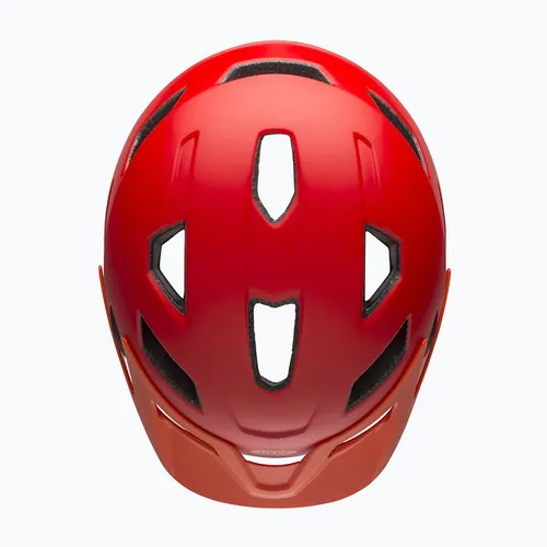 Kask rowerowy dziecięcy Bell Sidetrack Jr matte red/orange