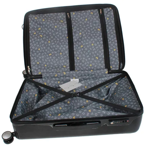 Walizka średnia poszerzana Samsonite Mickey Pixel - black