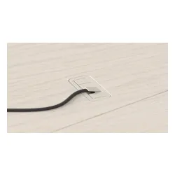 Biurko Endorfy Atlas L Electric Light Wood 150cm Regulacja wysokości Jasne drewno