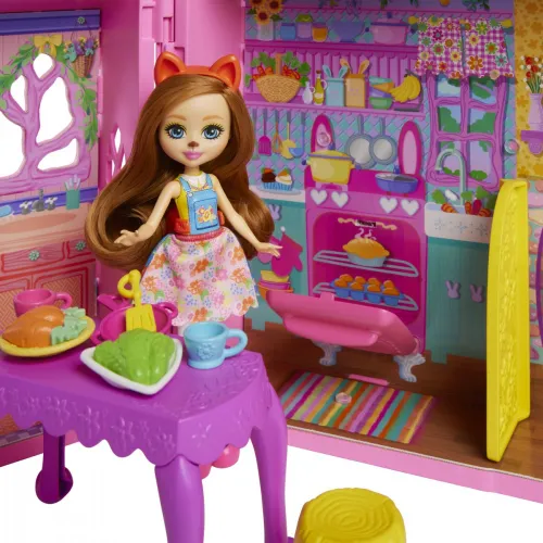 Mattel Lalka Enchantimals Domek przyjaźni z meblami i akcesoriami