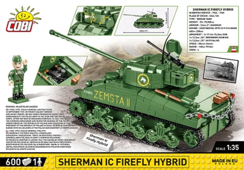 Конструктор COBI Sherman IC Firefly Hybrid