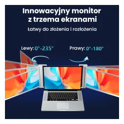 Monitor Extralink Smart Life S9 2-Screen 15,6" Full HD IPS 60Hz do laptopa 15,6" do 17,3"