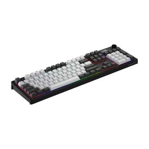 Klawiatura mechaniczna Hator Skyfall 100 Pro Wireless Aurum Vanila Czarno-Szara