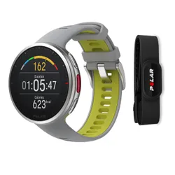 Smartwatch POLAR VANTAGE V2 z sensorem tętna H10 S szaro-limonkowy