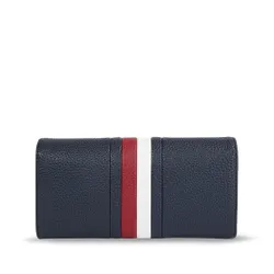 Женский кошелек Tommy Hilfiger Th Emblem Large Flap Corp AW0AW15271 Space Blue DW6