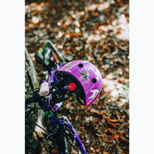 Kask rowerowy dziecięcy Hornit Unicorn purple/white