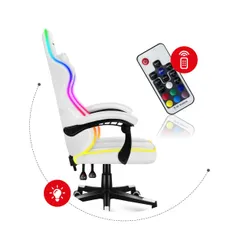 Fotel HUZARO Force 4.4 RGB Biały