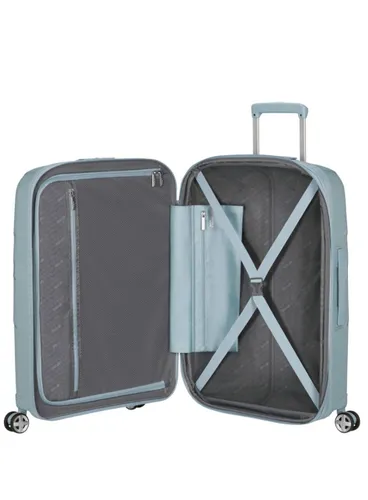Walizka średnia American Tourister StarVibe EXP - azzurro speckles